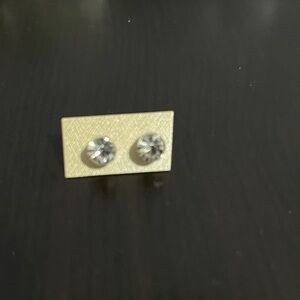 Stud Earrings Sparkly Clear Stone Fashion Jewelry for Women Dressy Gift